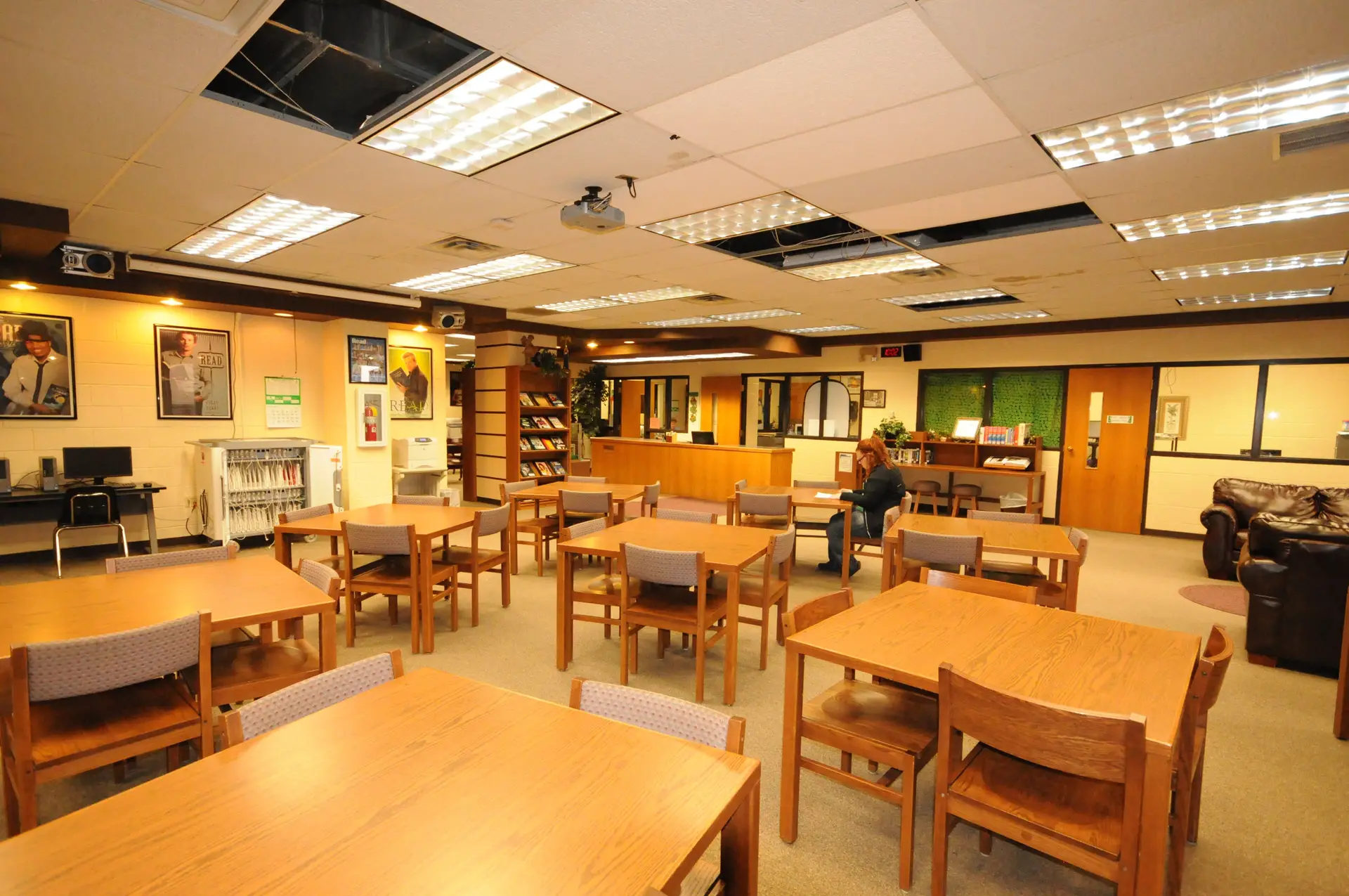Lafayette High School library