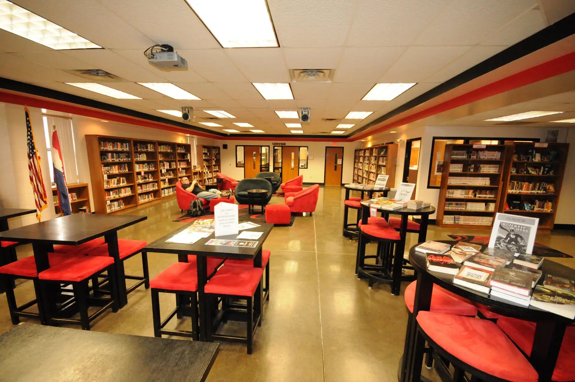Benton High School library
