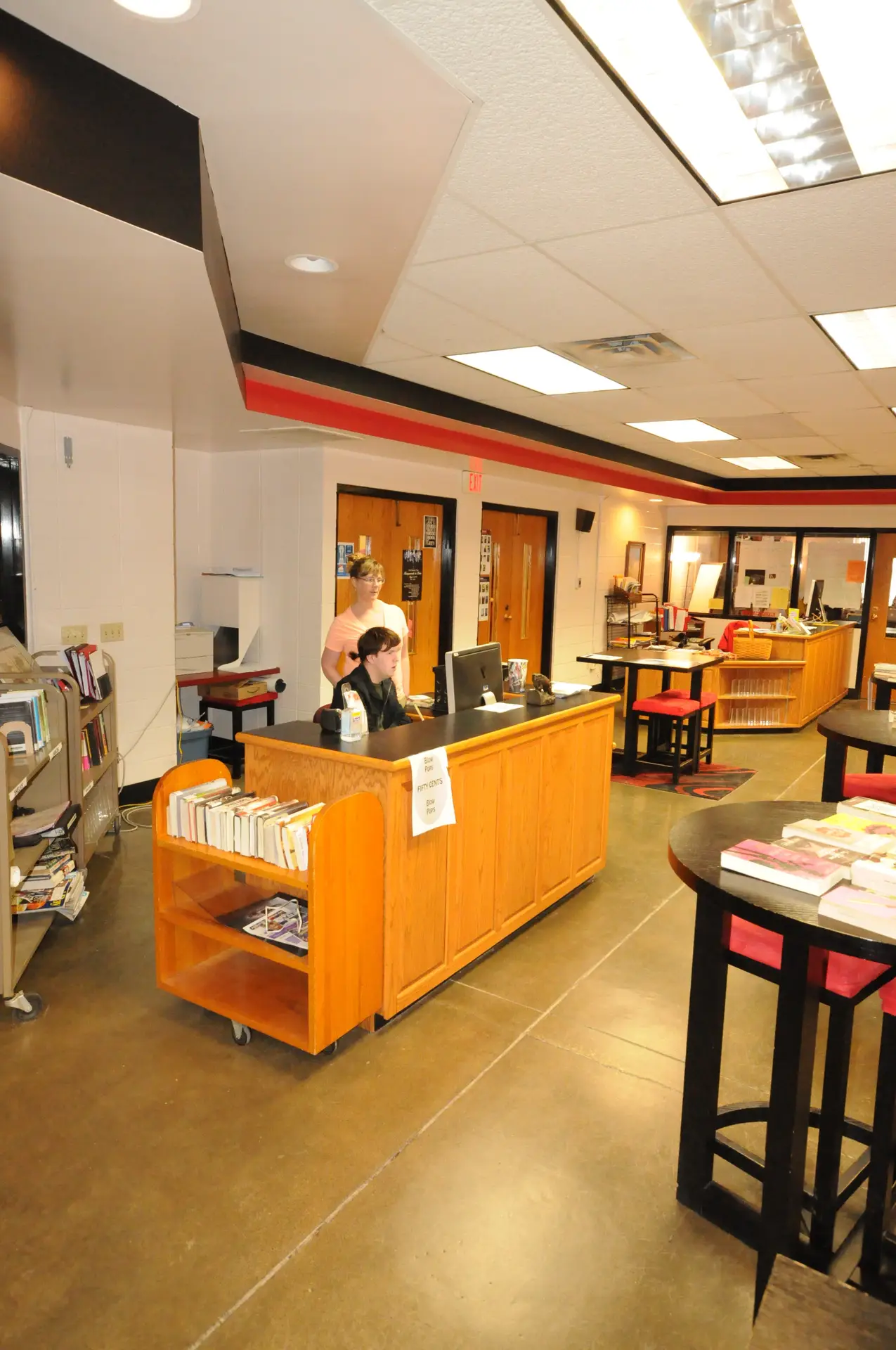 Benton High School library