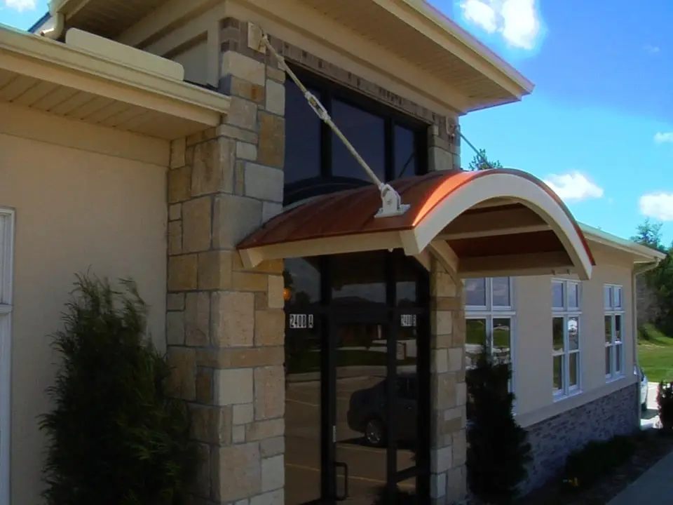 Office building entrance