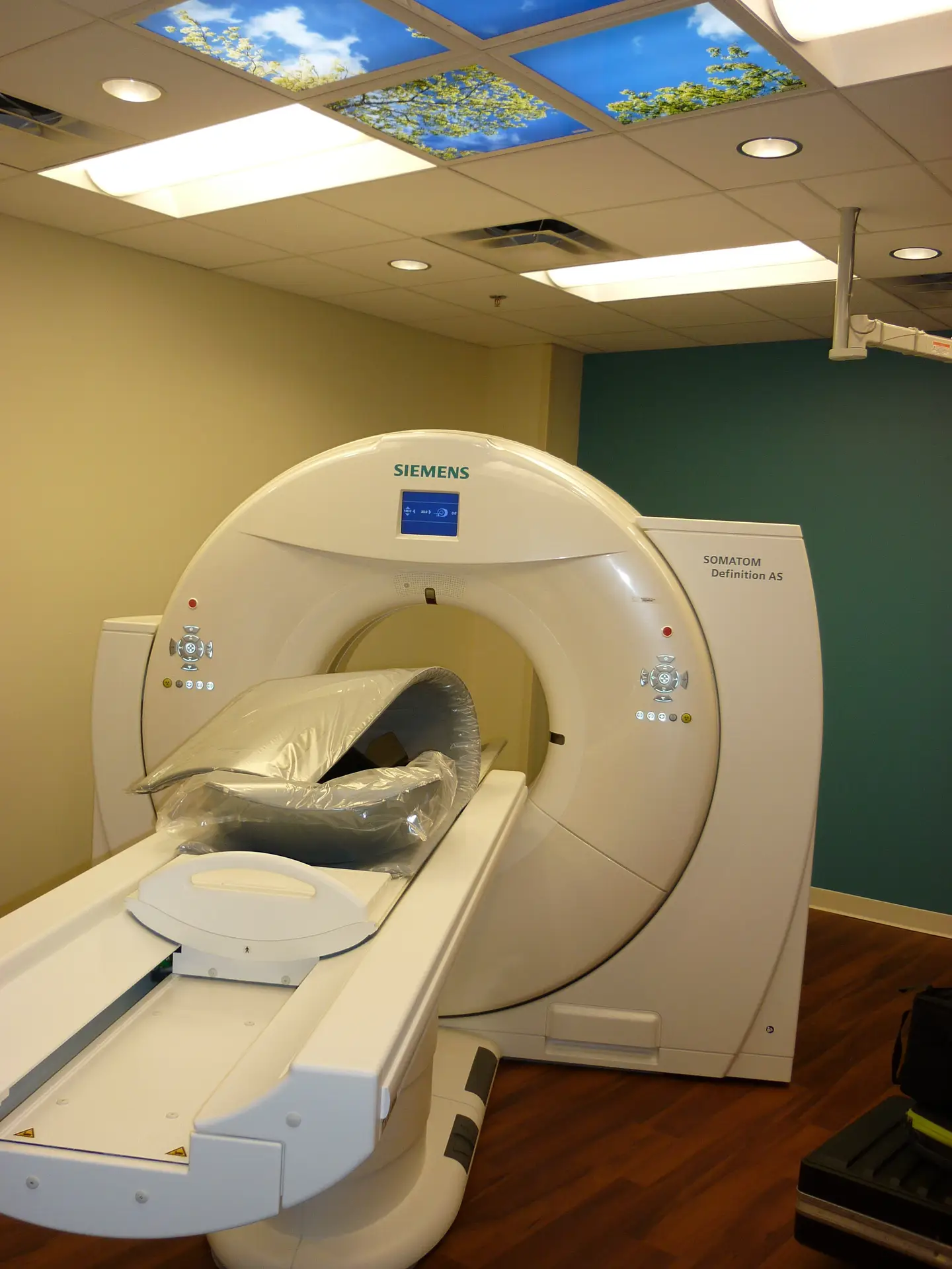 Radiology equipment inside a medical clinic