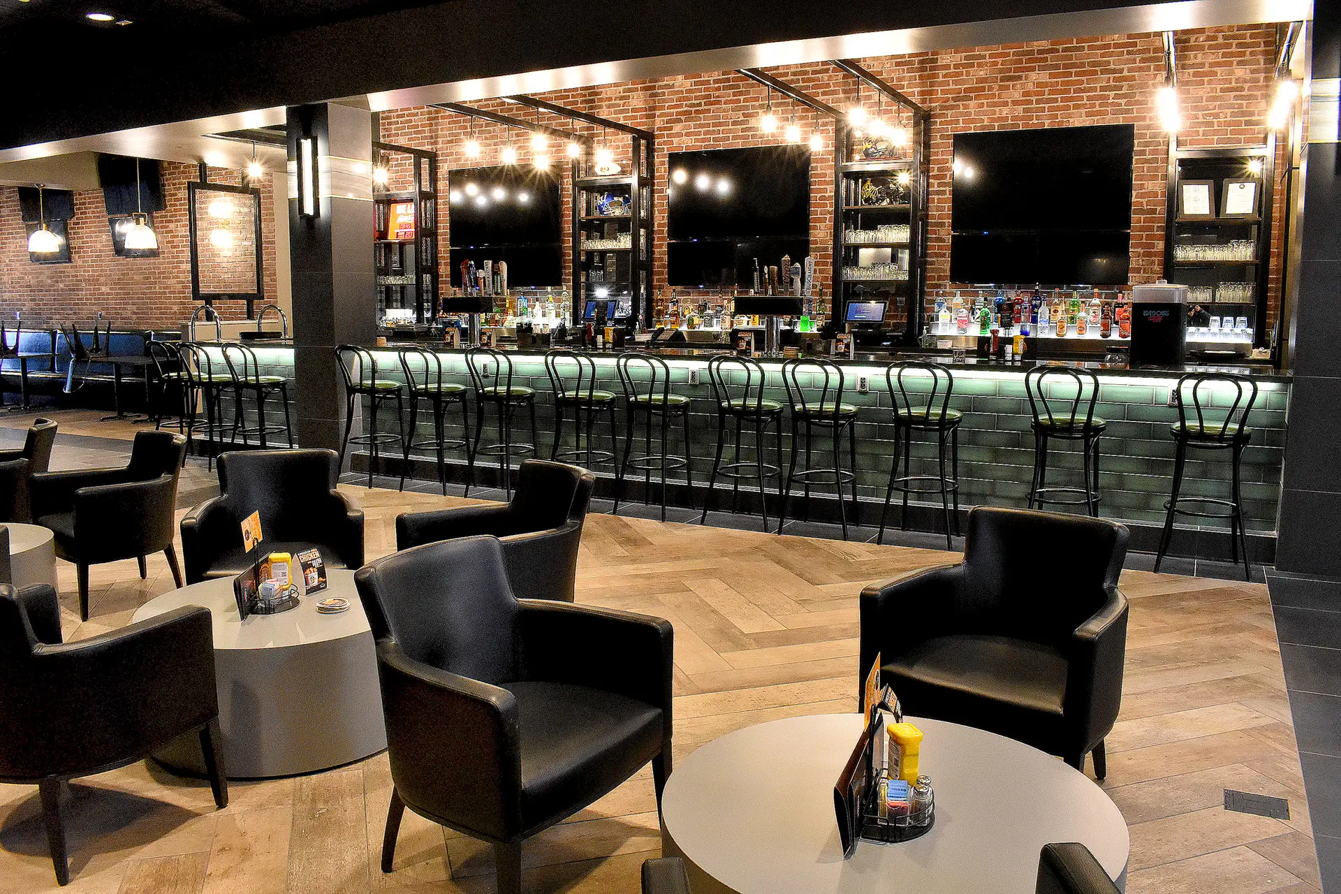 Fireside Sports Bar and Grill bar and cocktail seating